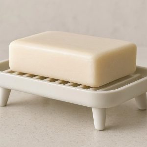 Elevated Soap Dish with Feet for Air Circulation and Quick Drying
